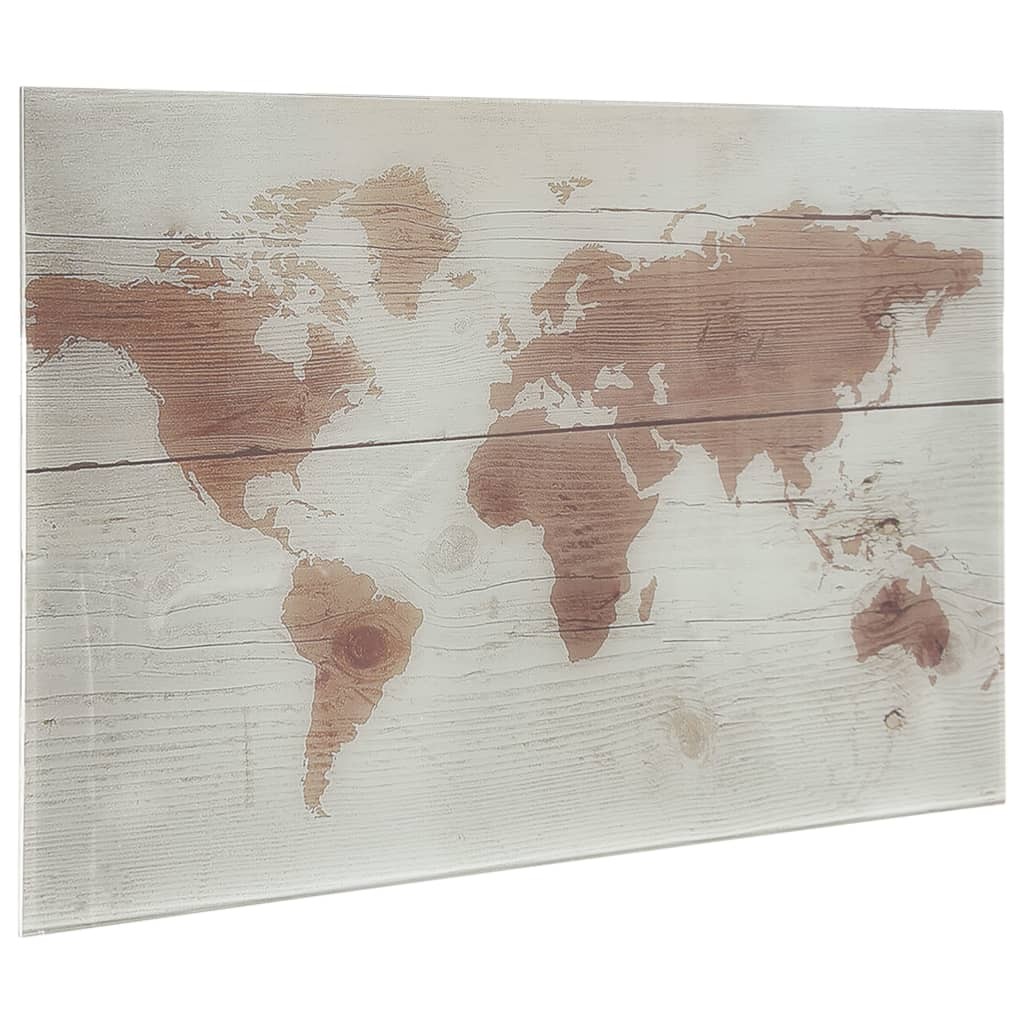 Wall Mounted Magnetic Board Glass 50x30 cm